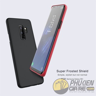 Ốp lưng Nillkin sần Cho Samsung S9 Plus/ S9+ chính hãng - Tặng giá đỡ ( Đen )