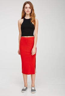Chân váy thun xẻ tà hiệu FOREVER21