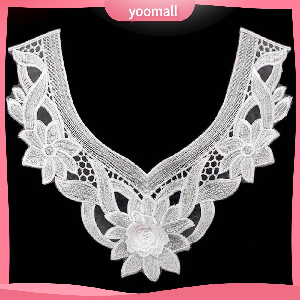 Viền Cổ Áo Bằng Ren Thiết Kế Rỗng Dùng Trang Trí Quần Áo DIY