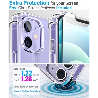 Ốp Điện Thoại Silicon Trong Suốt Chống Sốc Bảo Vệ Camera Cho iPhone13 12 11 Pro Max X XR XS Max 13 12 Mini 6 6S 7 8 Plus