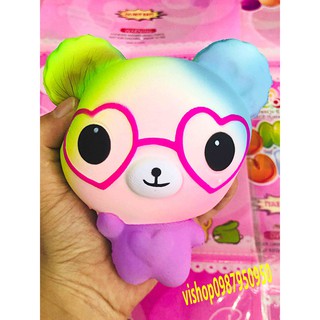 SQUISHY GẤU ĐEO KÍNH  (huongtrang15)