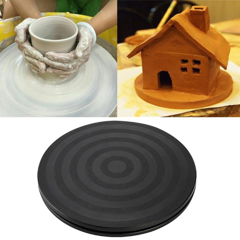 Đĩa xoay hình tròn 8 inch dùng trưng bày bánh kem/cây bonsai/làm đồ gốm đất sét điêu khắc tiện lợi cho gia đình