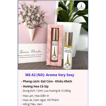 Tinh Dầu Nước Hoa Pháp Aroma Perfume Oil 12ml dạng lăn