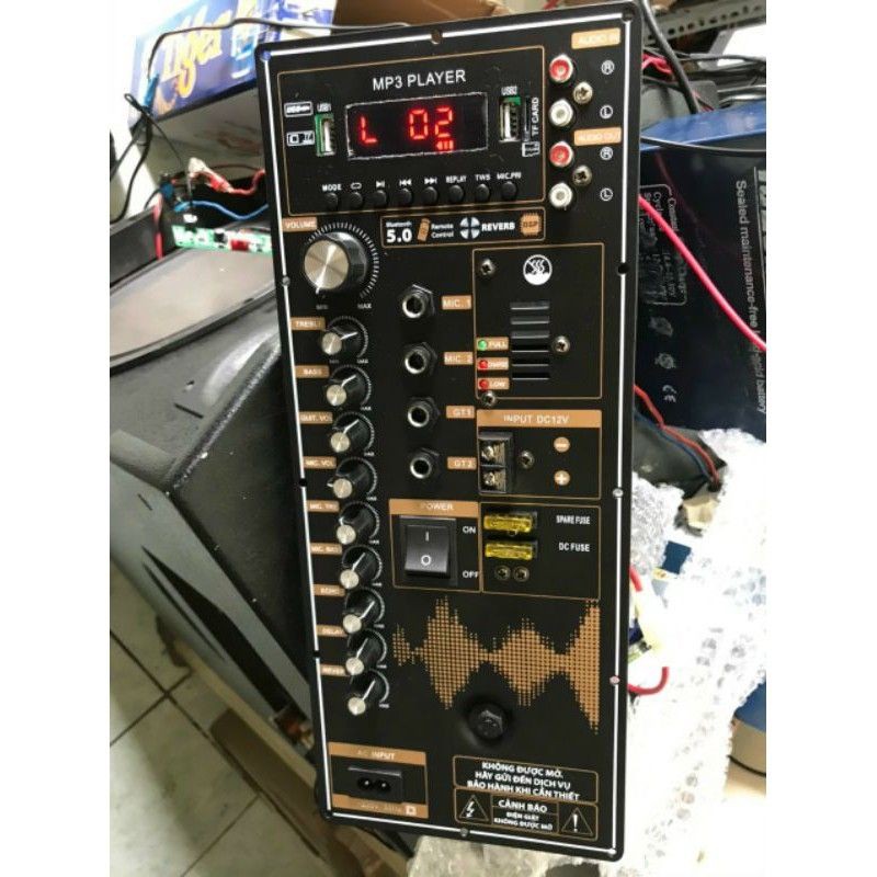 Combo Gồm Board Mạch Loa Kẹo Kéo Reverd Và Cặp Micro UGX 23  Kim Loại Sóng UHF Cao Cấp