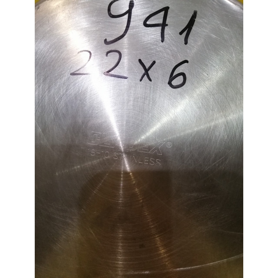 Chảo inox Cladex nội địa Nhật, size 22cm, cao 6cm (mã 941), Dùng được bếp từ