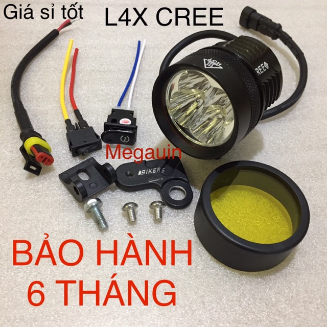 Đèn trợ sáng L4X CREE XML T6 (HÀNG TỐT 6 THÁNG BẢO HÀNH)