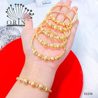 Vòng tay nữ, vòng bi móc máy khía sáng bền màu thiết kế cao cấp Orin V2234