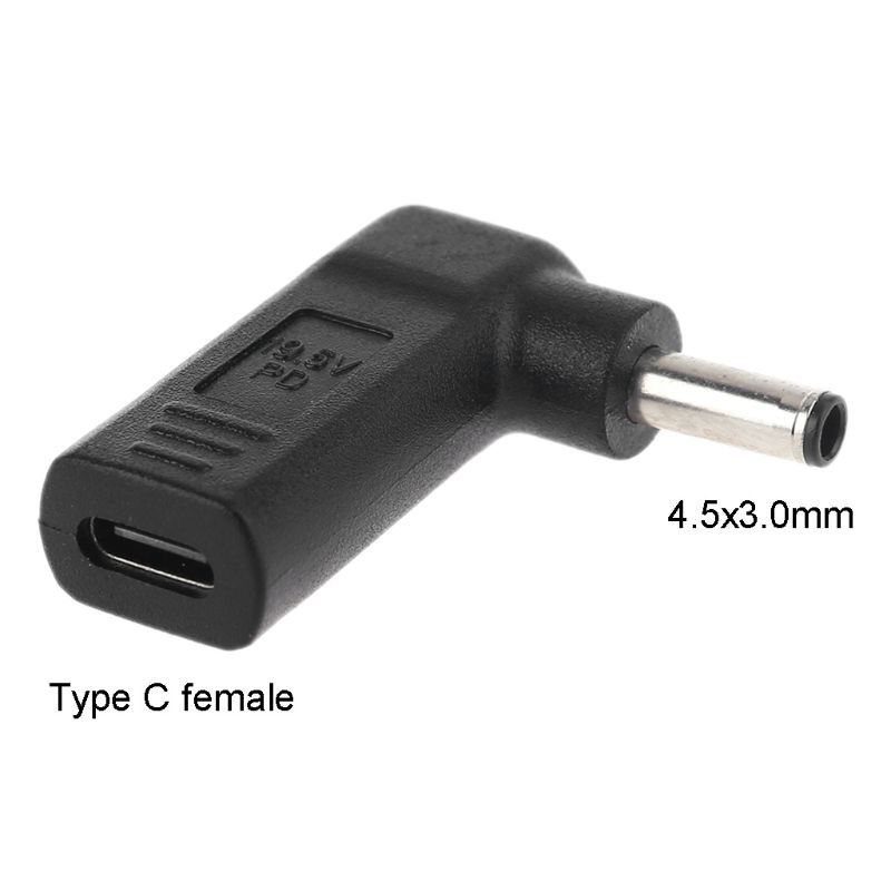 1 Đầu Chuyển Đổi Usb Type C Female Sang 4.5x3.0mm Cho Dell Xps12 13 9360 9350