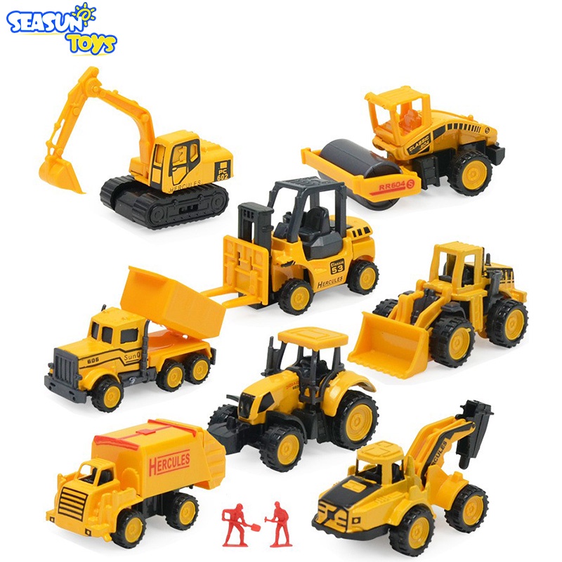 Mô hình xe cẩu đất mini SEA SUN TOYS bằng hợp kim dành cho trẻ em