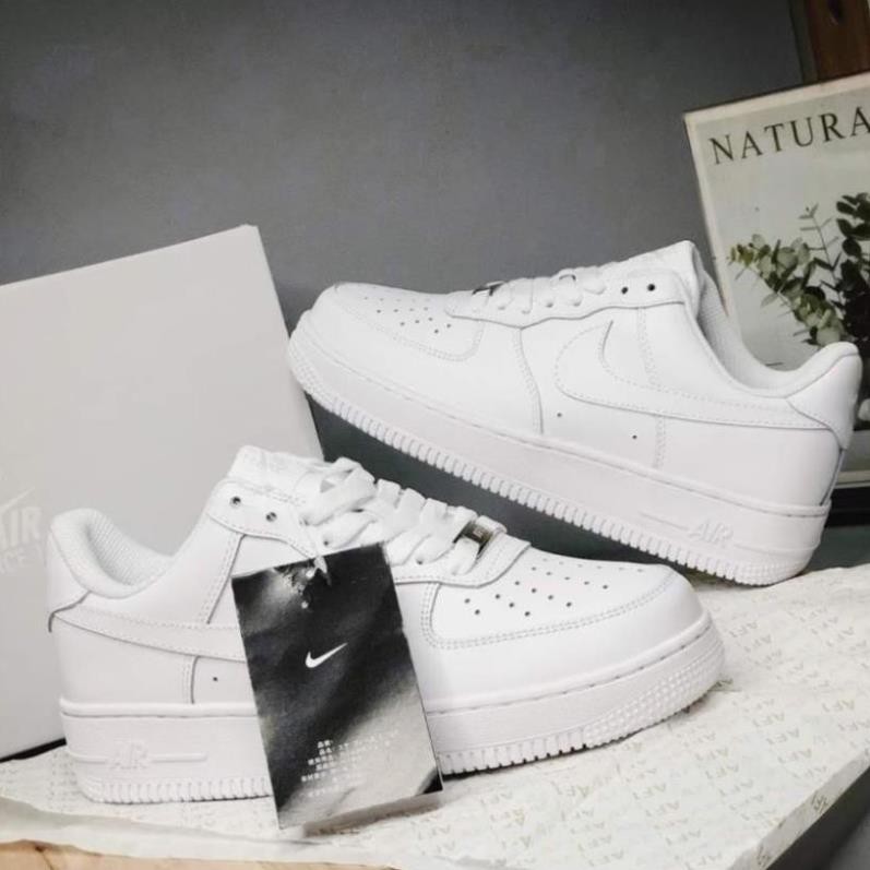 Giày af1 full trắng,thể thao nam nữ, giầy sneaker_air force 1 bản full trắng bản siêu hot dễ phối đồ - Nguyễn T