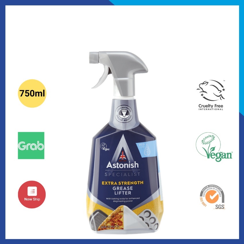 Astonish Premium Tẩy dầu mỡ và cháy khét Astonish C6750 (750ml) tẩy dầu mỡ đồ dùng phòng bếp và khu vực bếp