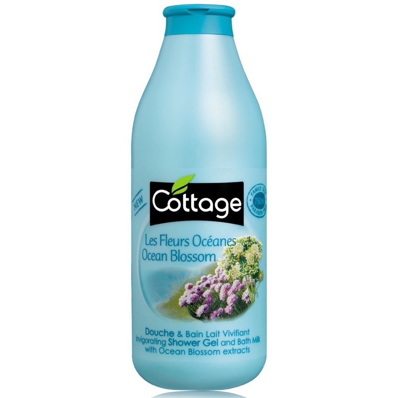 Sữa Tắm Dưỡng Trắng Da Cottage 3 mùi : Violet tím, Vanilla vàng, Caremel nâu - 750ml