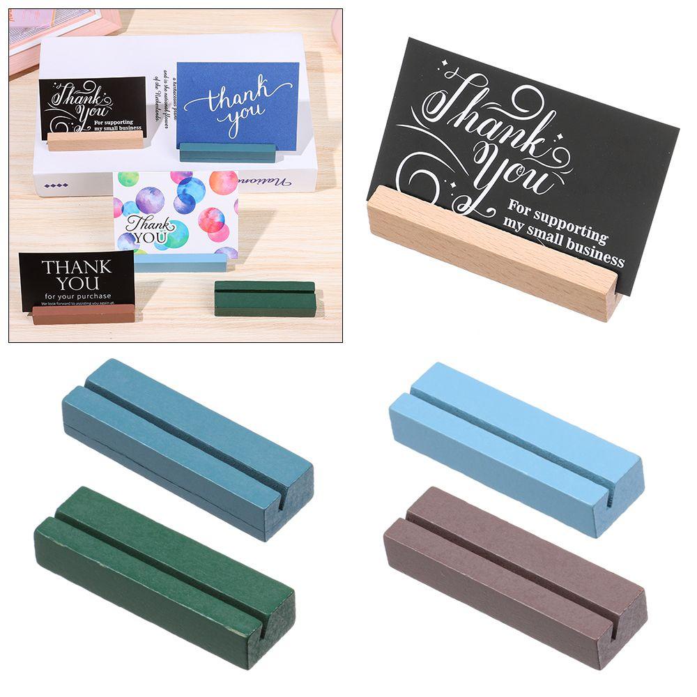 Giá Đỡ Kẹp Giấy / Ảnh Để Bàn Bằng Gỗ Lãng Mạn Trang Trí Nội Thất