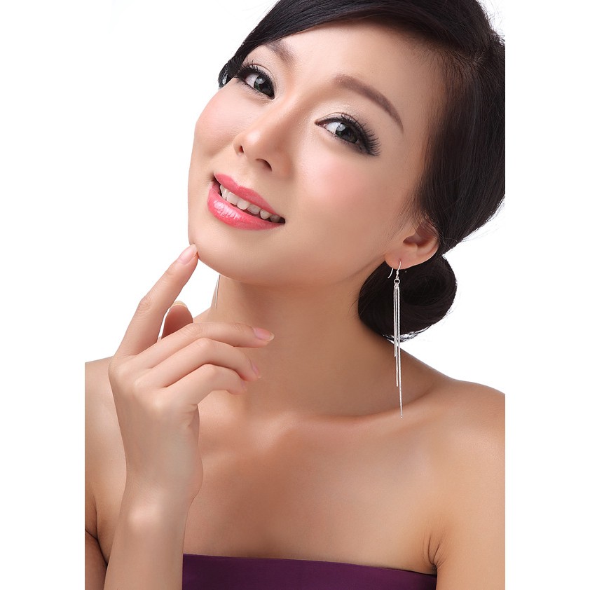 Đôi Khuyên Tai Dài Thiết Kế Độc Đáo Thời Trang Cho Nữ