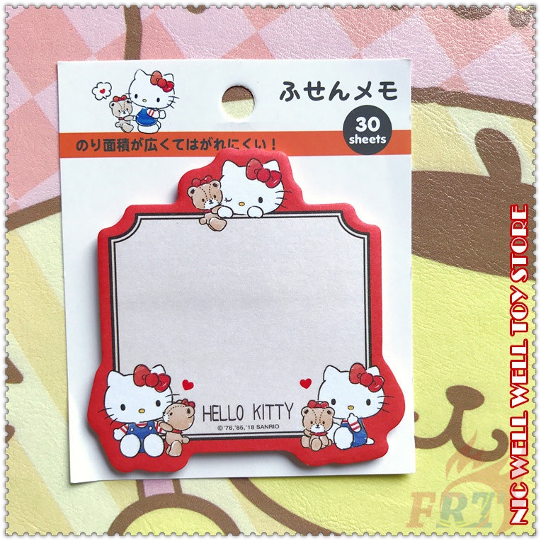 30 Tờ / Bộ ✿ Ghi Chú Dính Sanrio Q-2 ✿ Giấy Dán Ghi Chú Họa Tiết Hoạt Hình Hello Kitty / Little Twin Stars / Gudetama / Cinnamonroll / My Melody / PomPomPurin N Times