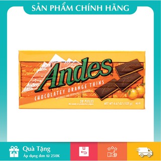 [Hàng Chính Hãng] Kẹo Socola Andes Nhân Cam 132gr