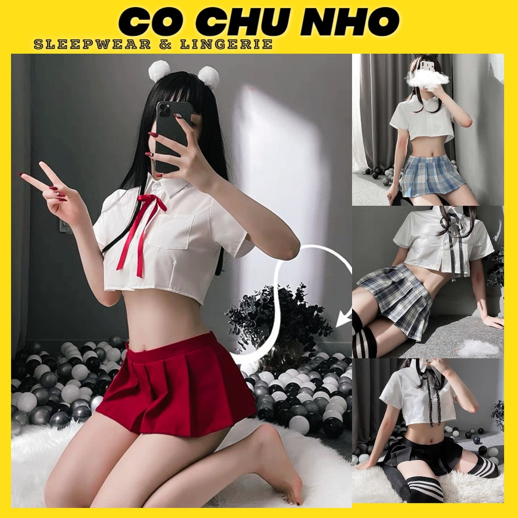 ♥️[Q11.HCM♥️ [LL 393]- COSPLAY NỮ SINH SEXY - VÁY NGỦ SEXY - CÔ CHỦ NHỎ