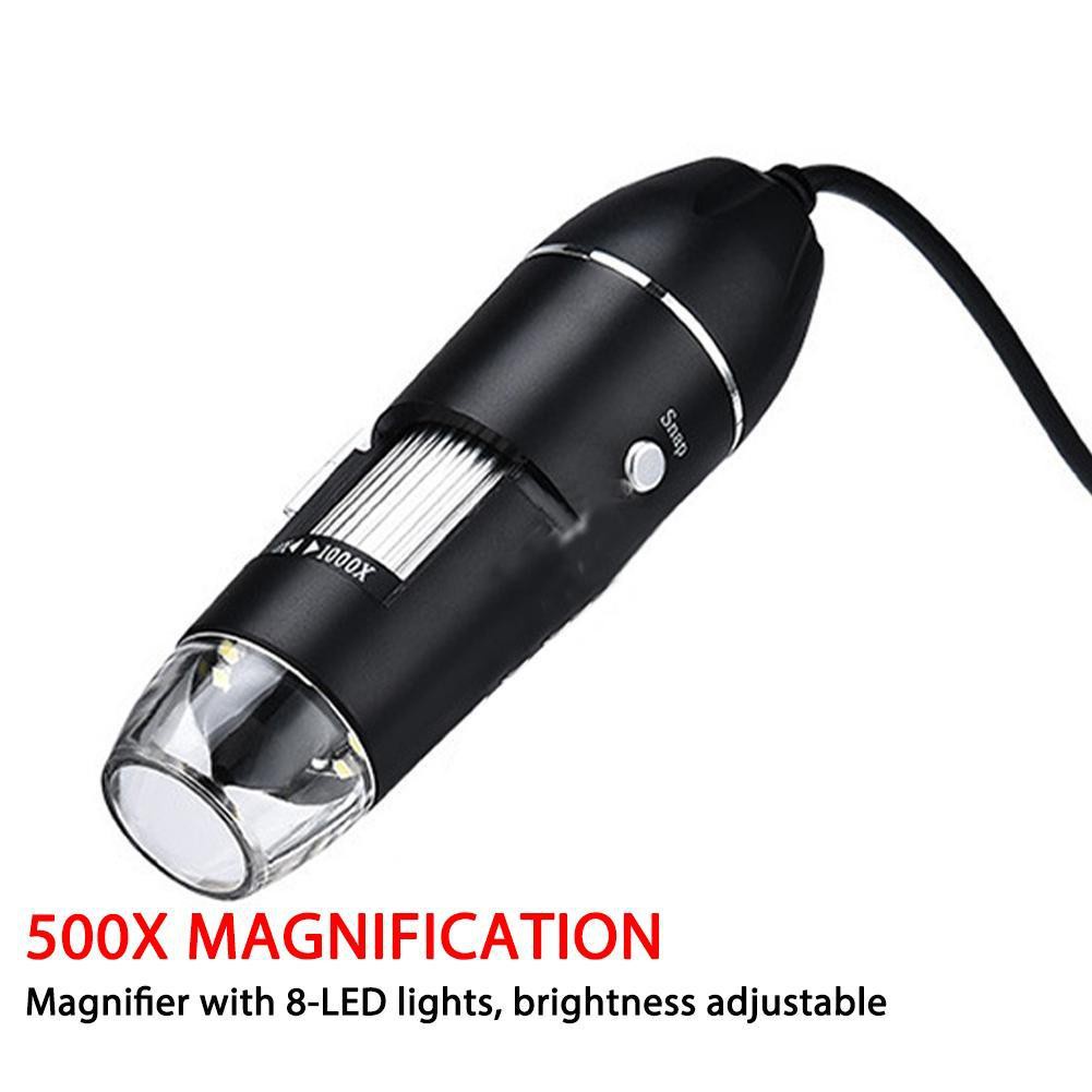 Kính hiển vi điện tử phóng to 1600X / 500X 8LED K7U4 J6R7
 | BigBuy360 - bigbuy360.vn