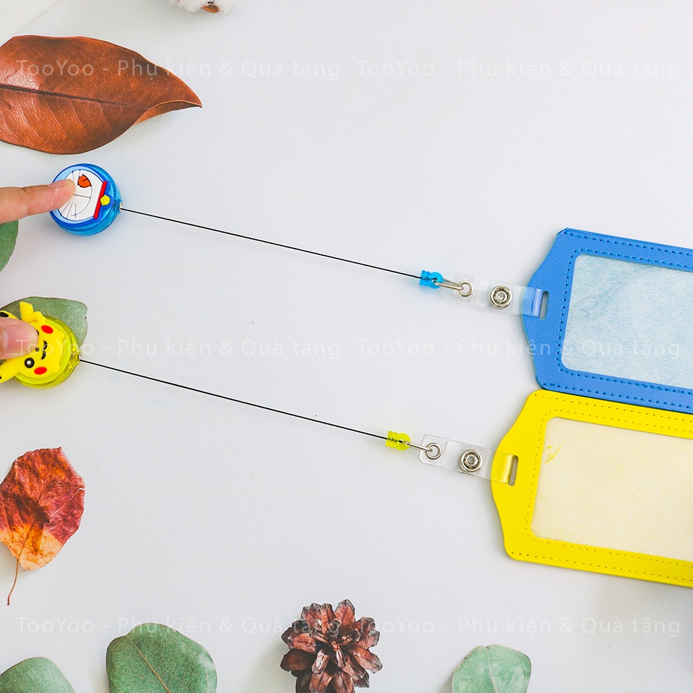 Yoyo co rút và bảng tên nhân viên hình DORAEMON, PIKACHU dễ thương cute BK00029