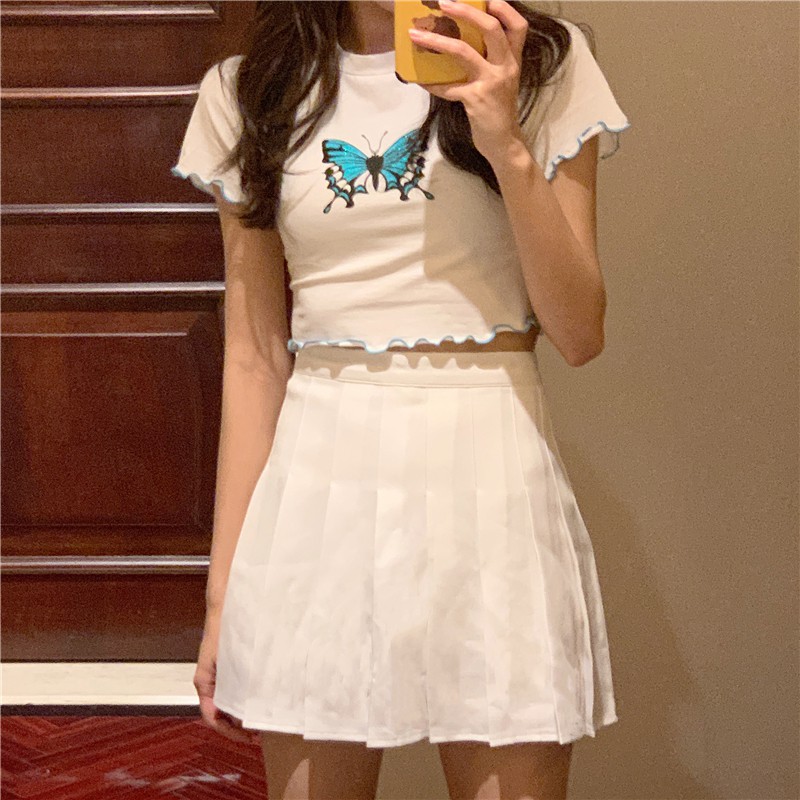 [SẴN] Áo croptop nữ tay ngắn Ulzzang Quảng Châu ATC27