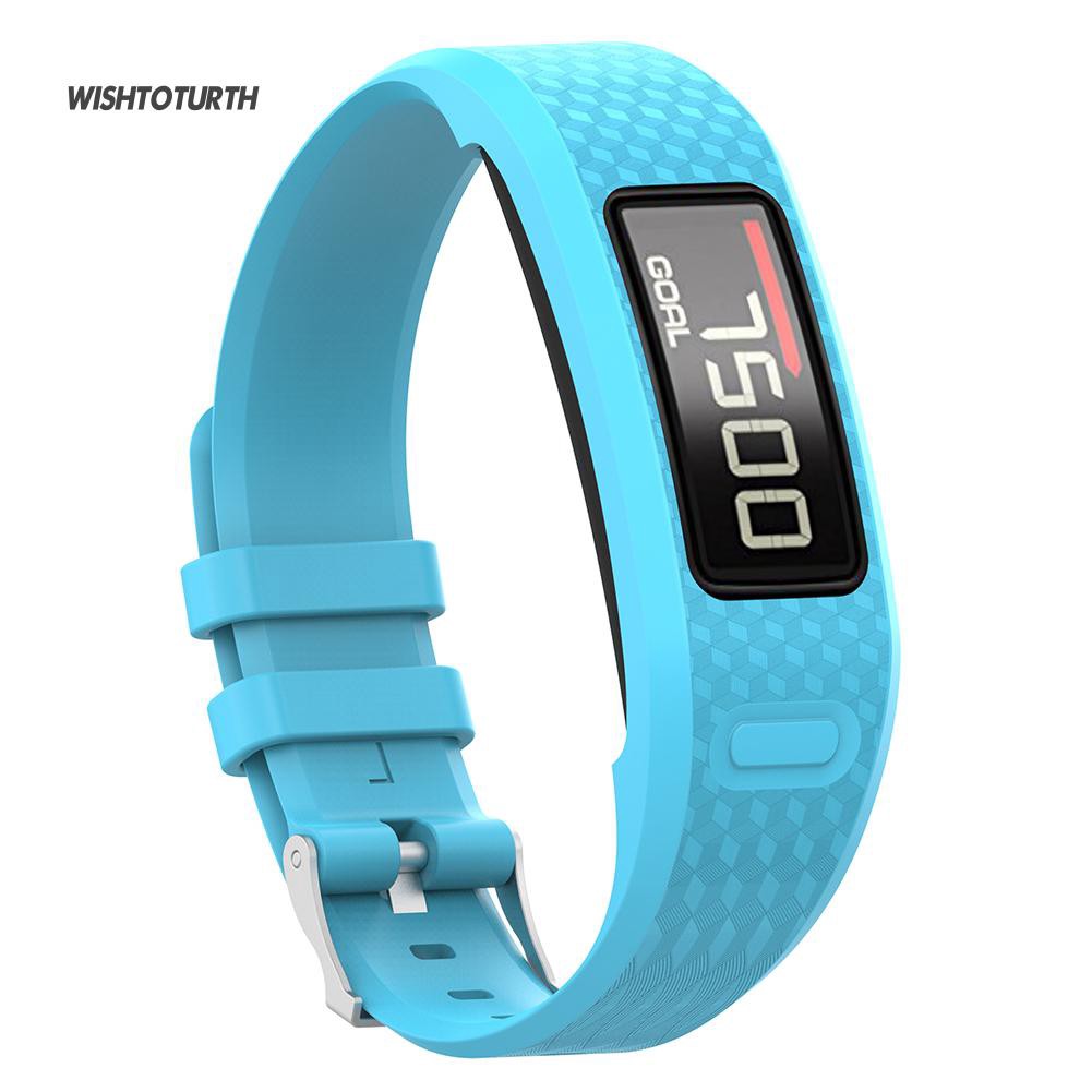 ☼Dây Đeo Thay Thế Chất Liệu tpu Màu Trơn Cho garmin vivofit 1 2