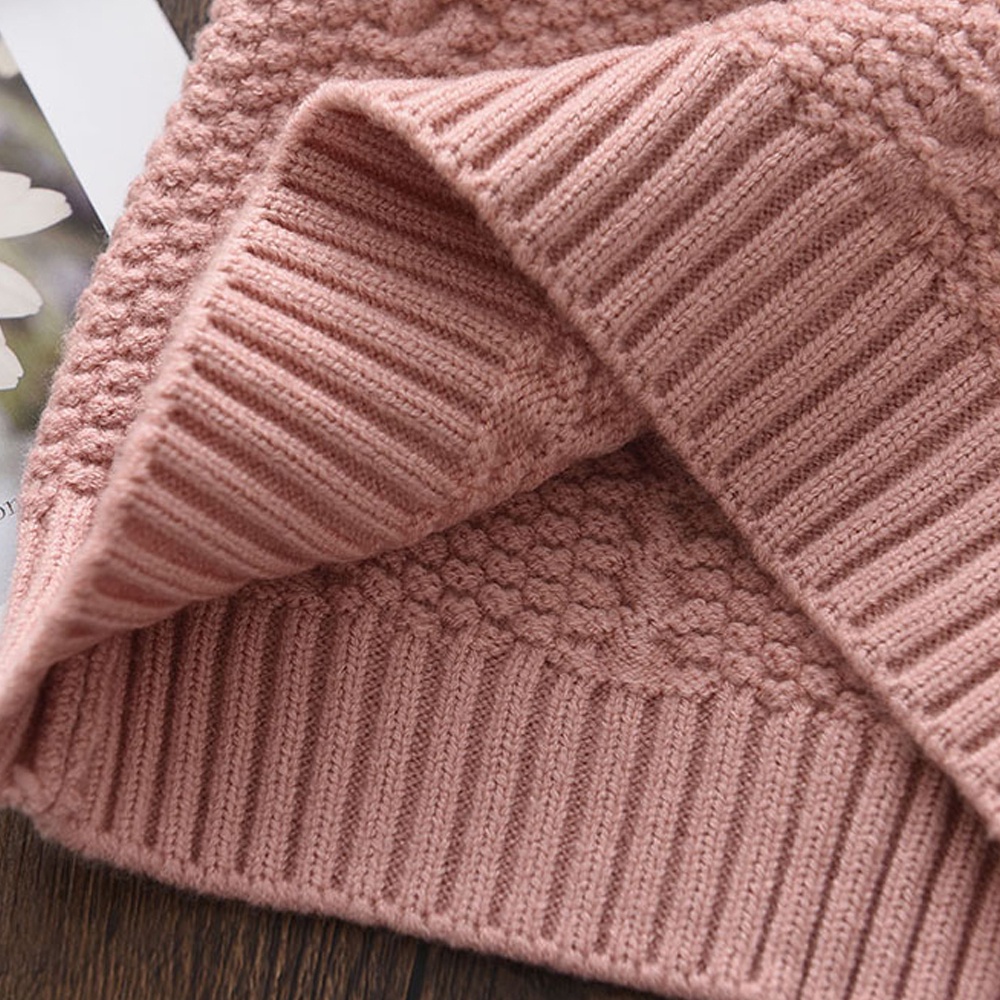 BEAR LEADER Bộ Áo Sweater Cổ Tròn + Chân Váy Xếp Ly Thời Trang Thu Đông Cho Bé Gái 3-7 Tuổi