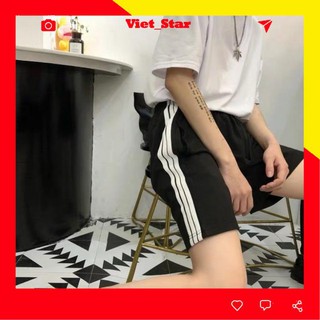Quần short đùi ống rộng thể thao 3 Sọc VST