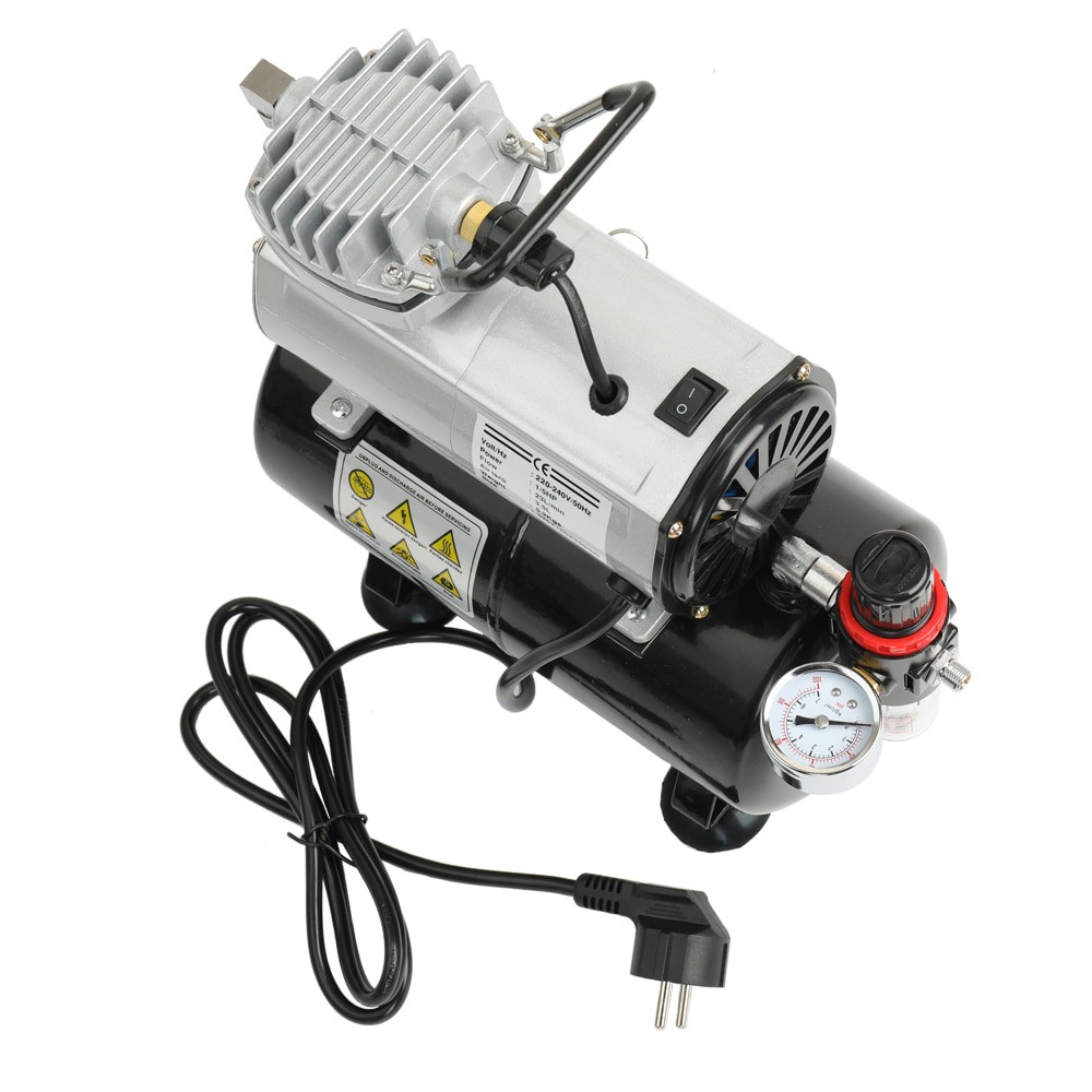 Máy Nén Khí Bình Chứa Phun Sơn Mini Airbrush AS-186 Airbrush Compressor