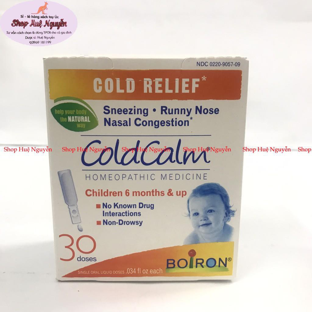 Muối Uống Vi Lượng Boizon Coldcalm Mỹ Hộp 30 Gói, an toàn với trẻ từ sơ sinh trong thời tiết giao mùa