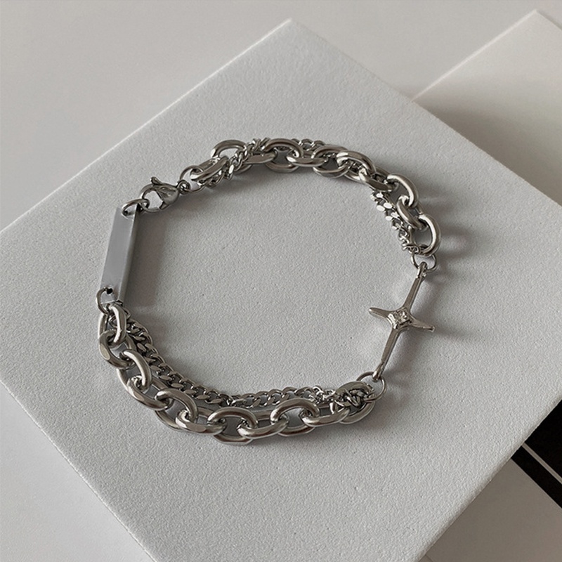 Vòng Tay Chuỗi Xích Đôi Phong Cách Hip Hop Thời Trang Cho Nam/Nữ