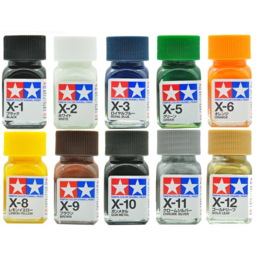 Sơn Mô Hình Gốc Dầu (Enamel Paint) TAMIYA X1~X19 lọ 10ml