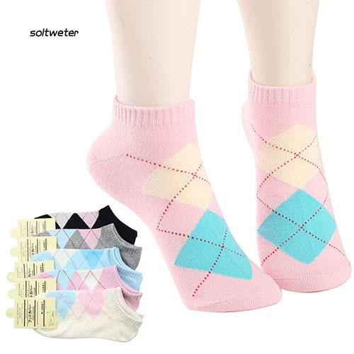 Vớ cotton cao cổ họa tiết trái tim xinh xắn dành cho nữ