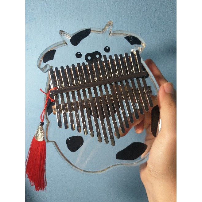 Kalimba Pha Lê Bò Sữa 17 phím &amp; 21 phím - Tặng Full Phụ Kiện