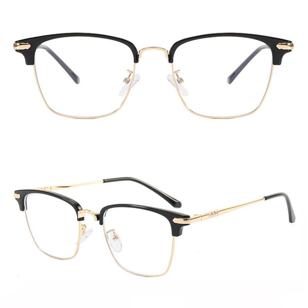 ♪PATH♪ Women Computer Goggles Vision Care Students Eyewear Anti-UV Blue Rays Glasses Fashion Men Square Frame Metal Eyeglasses/Multicolor