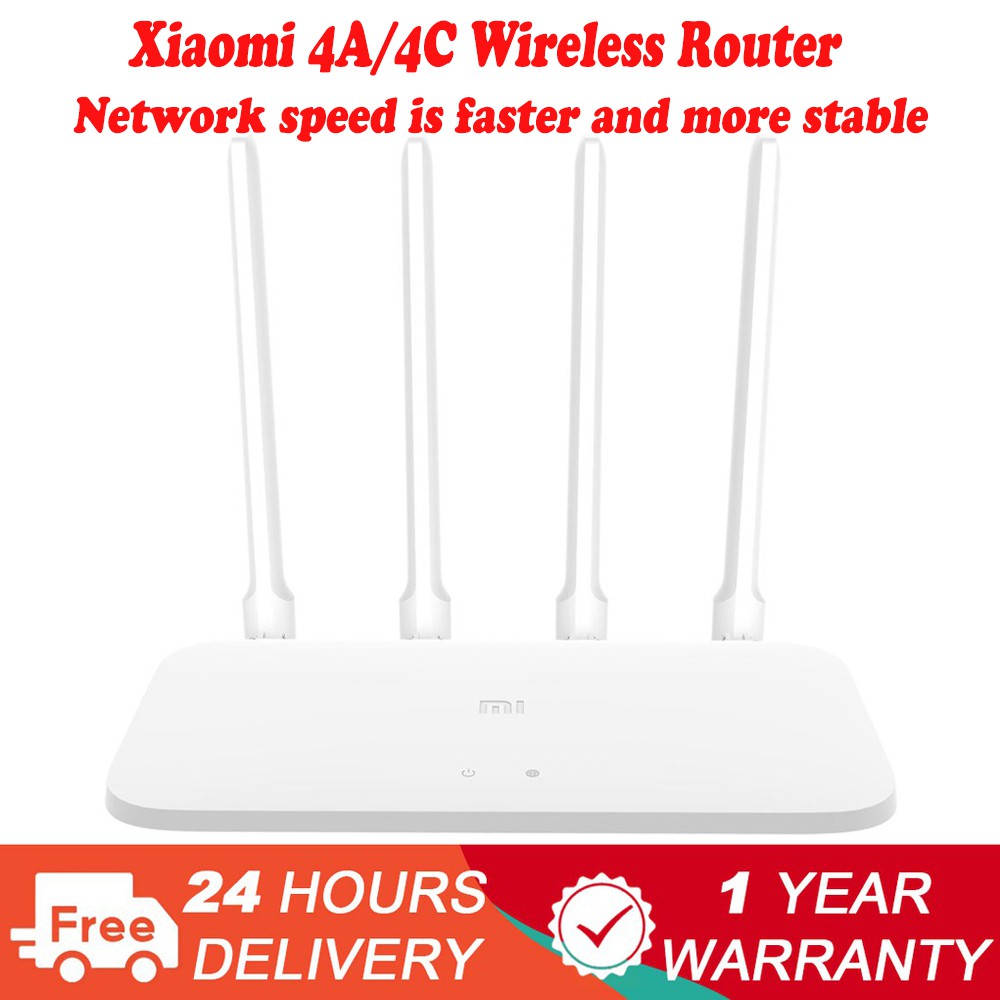 Bộ định tuyến không dây Xiaomi Mi 4A / 4C Phiên bản Gigabit 2.4GHz + 5GHz Băng tần kép WiFi 4 Ăng-te