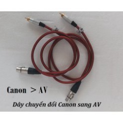 Dây chuyển đổi jack Canon sang AV – dây kết nối âm thanh, chất liệu kim loại chất lượng cao