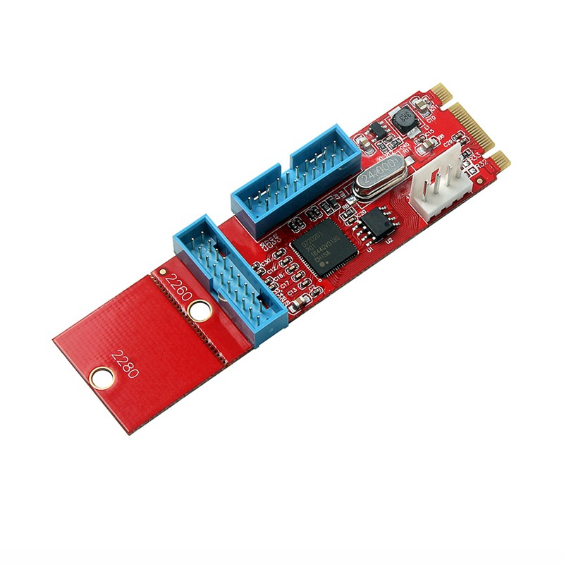 Card Chuyển Đổi 4 Pin 19 20pin Usb3.0 Female Sang Ngff M.2 B + M Key Male | BigBuy360 - bigbuy360.vn