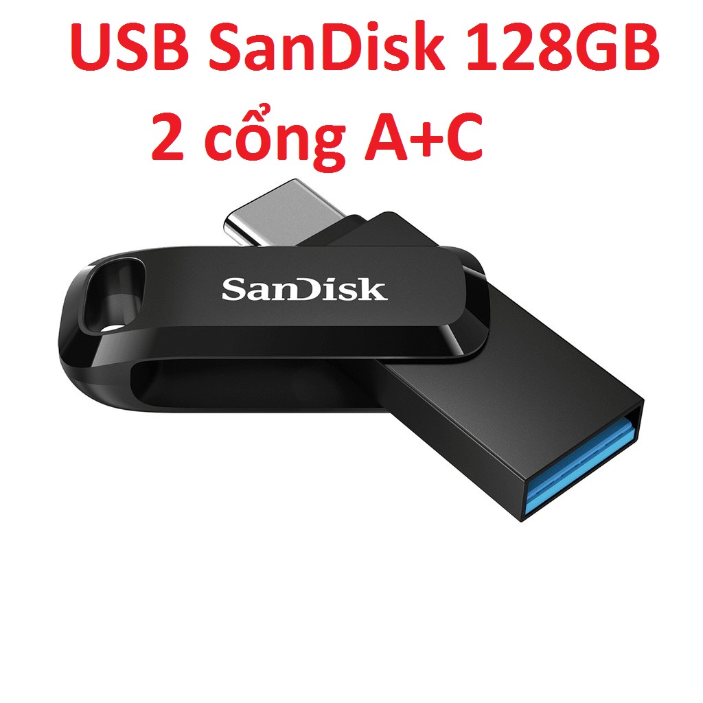 [ 64G/ 128GB/ 256GB] USB thương hiệu SanDisk  2 cổng giao tiếp U+C SDDDC3