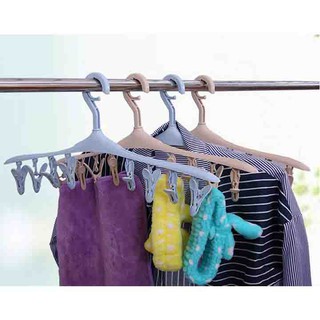 Móc nhựa kẹp treo tất vớ quần áo đồ lót đa năng phơi khô chống bay rơi thông minh tiện lợi