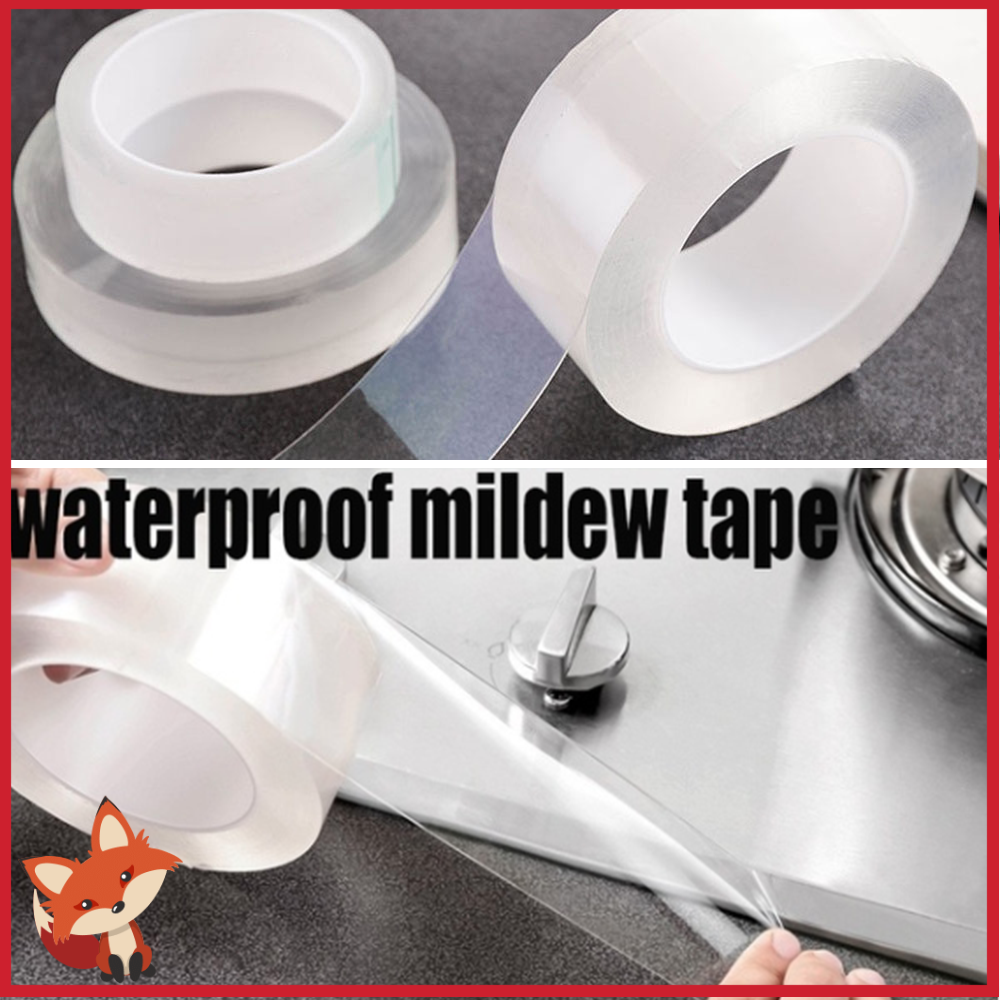 Băng Keo Acrylic Trong Suốt Dán Viền Bồn Rửa Nhà Bếp Chống Bụi/Thấm Nước/Ẩm Nhiều Màu Sắc