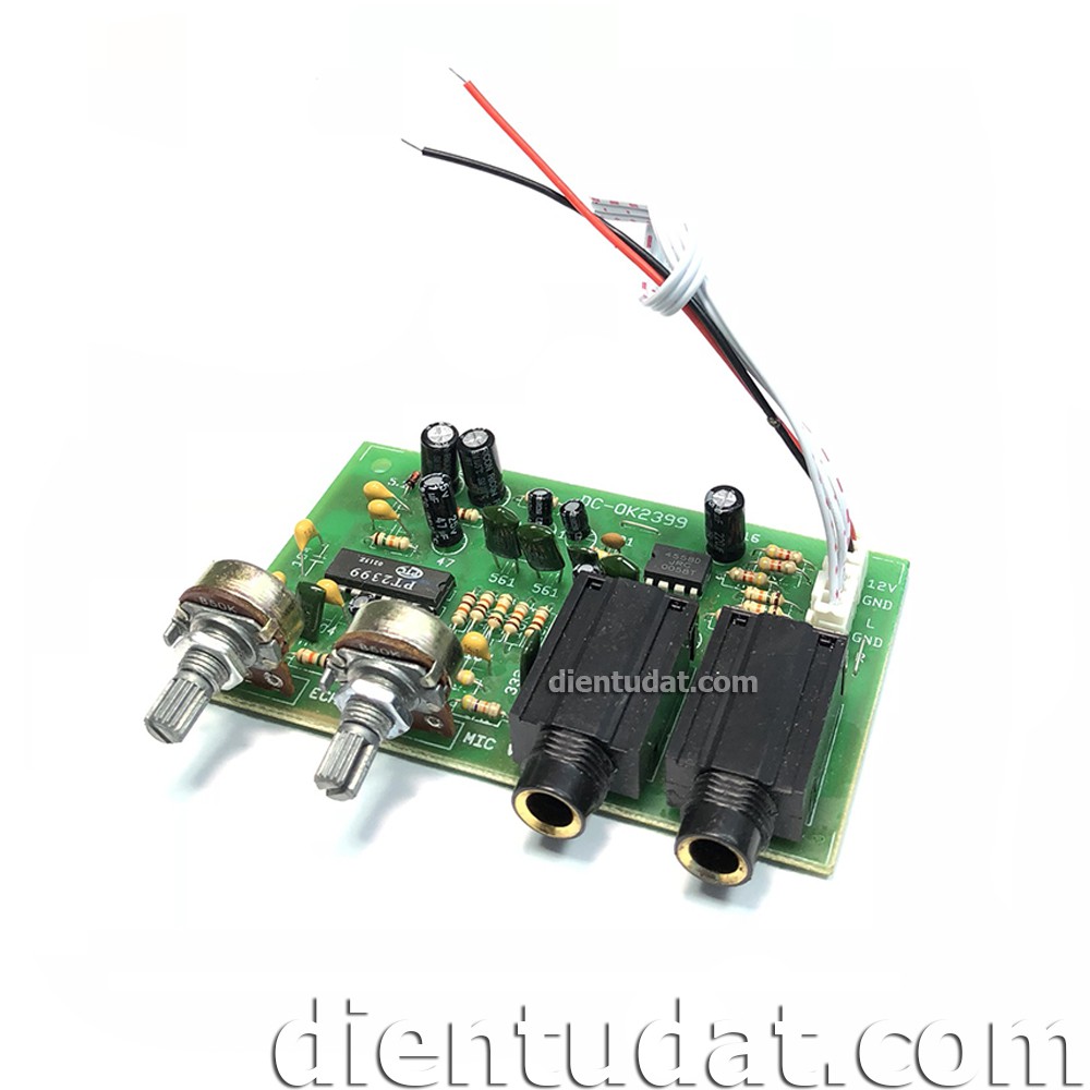 Mạch MIC ECHO Karaoke 12VDC - PT2399