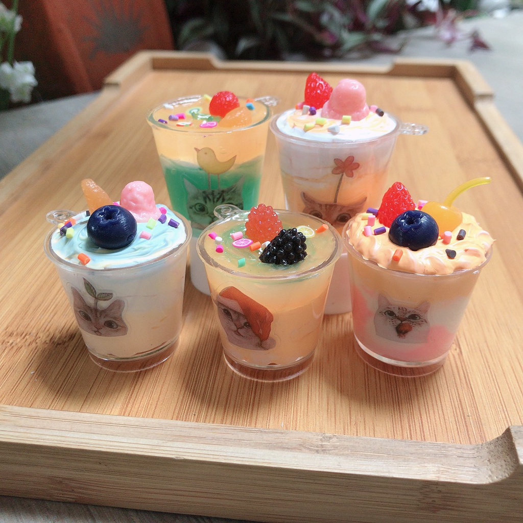Đồ chơi mô hình ly kem pudding