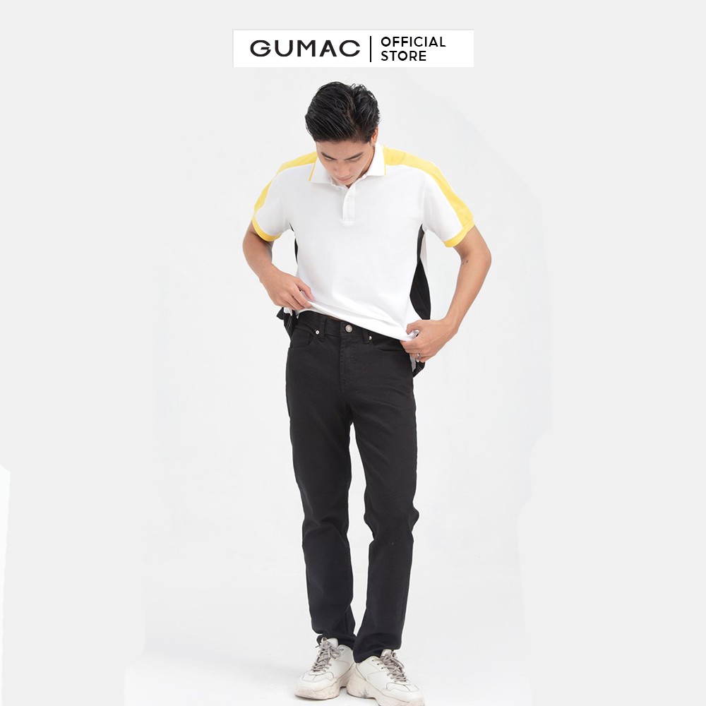 [Mã WABRGD12 giảm 10% đơn 250K] Áo thun nam polo phối màu GUMAC ATNB609 | BigBuy360 - bigbuy360.vn