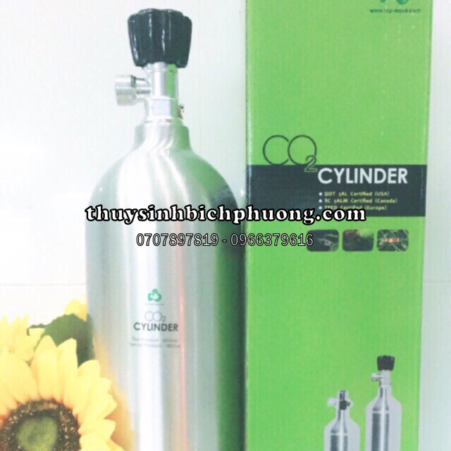 BÌNH CO2 NHÔM TOP - AQUA CAO CẤP