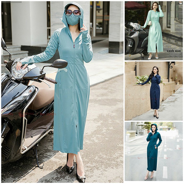 Áo chống nắng nữ toàn thân chống tia UV thông hơi mát lạnh LN05 | BigBuy360 - bigbuy360.vn