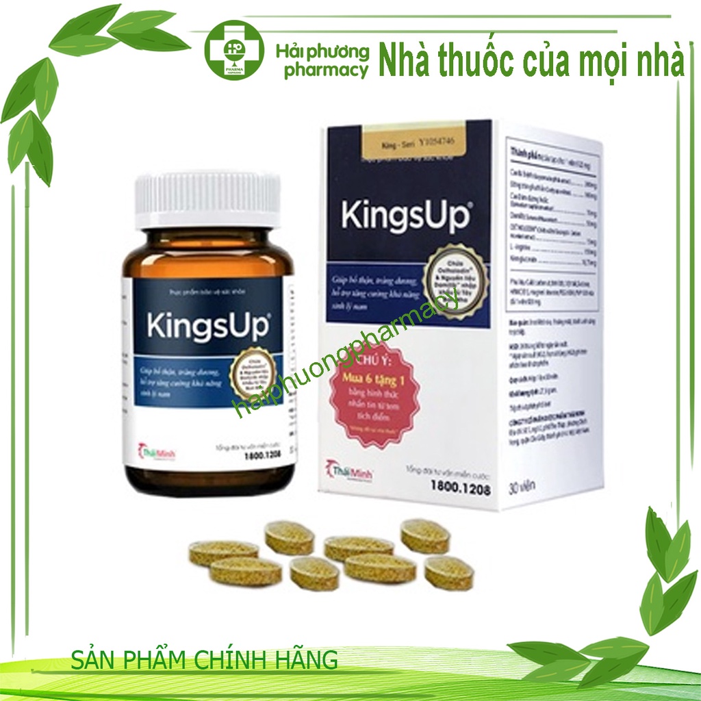 [Chính Hãng] Kingsup - Viên Uống Tăng cường sinh lý nam (30 viên)