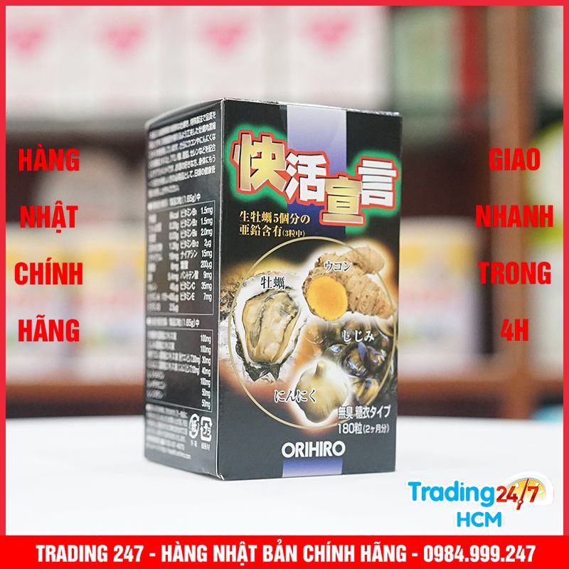 [Giao hàng HCM - 4h] Hàu nghệ tăng cường sinh lý Nam Orihiro 180v Nhật Bản