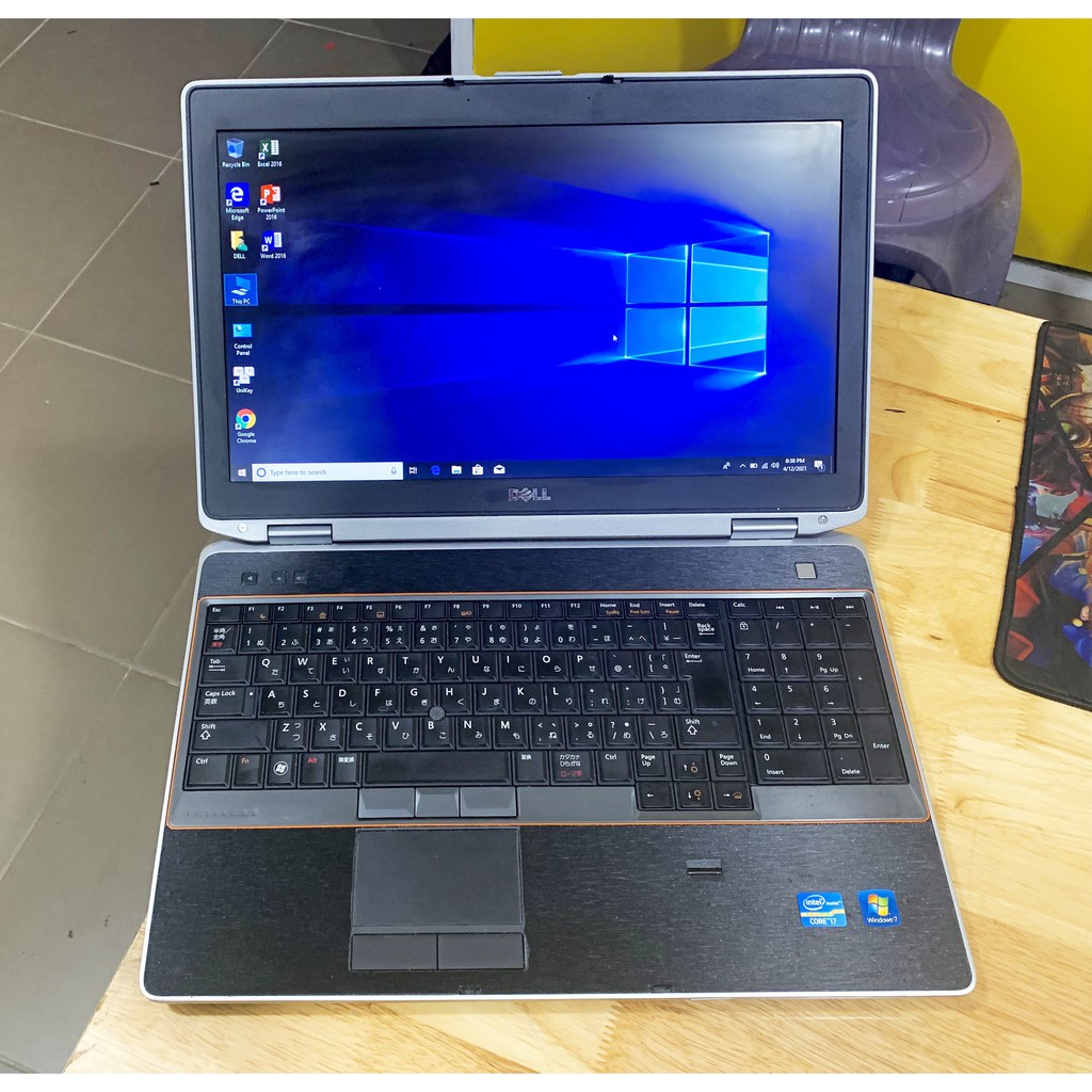 Laptop Dell Latitude E6520 i7-2620M Ram 4GB SSD 128GB + HDD 500GB VGA ON Màn Hình 15.6 Inch Máy Đẹp