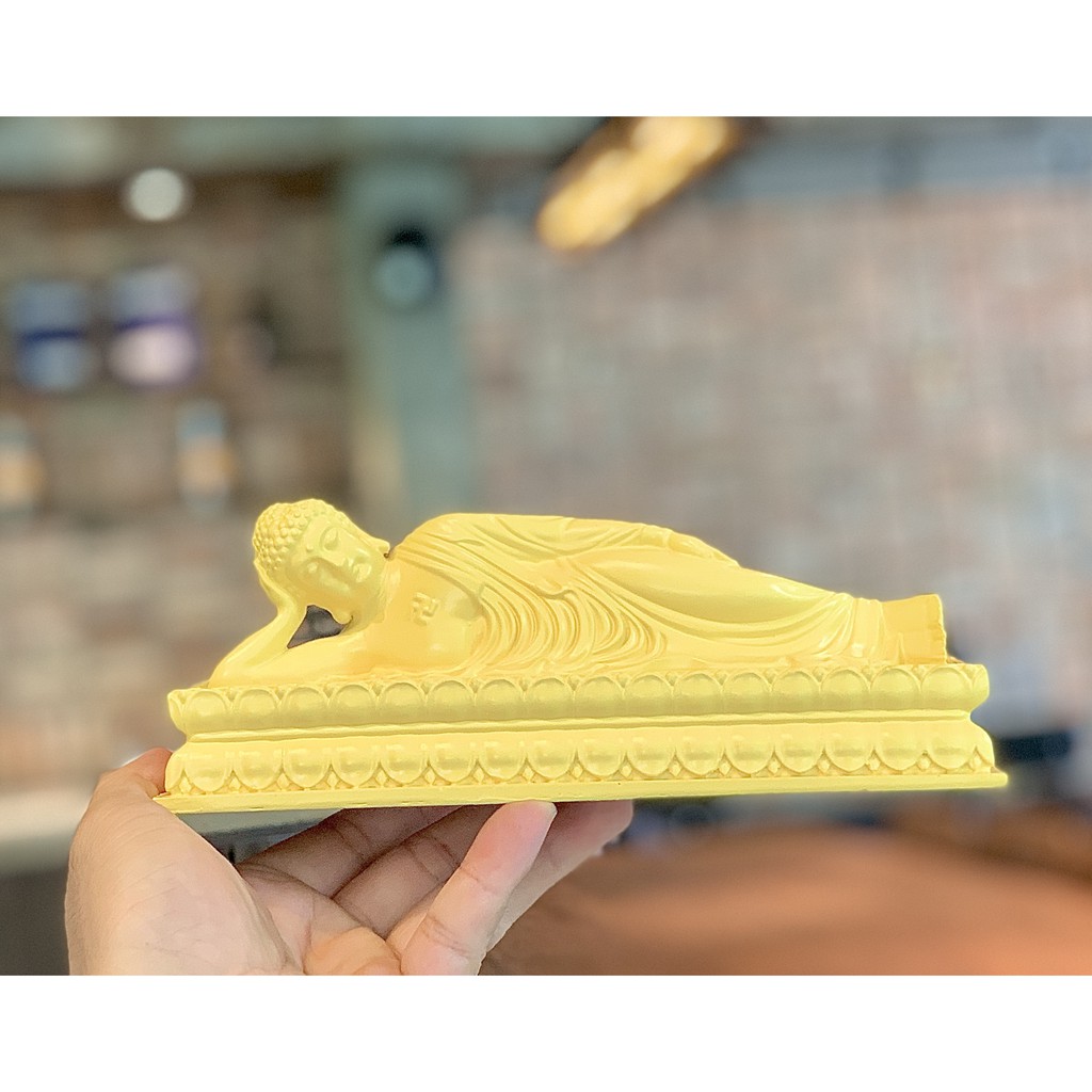 Tượng Phật Nhập Niết Bàn nhựa composite (Tượng Phật Nằm) 20x7cm