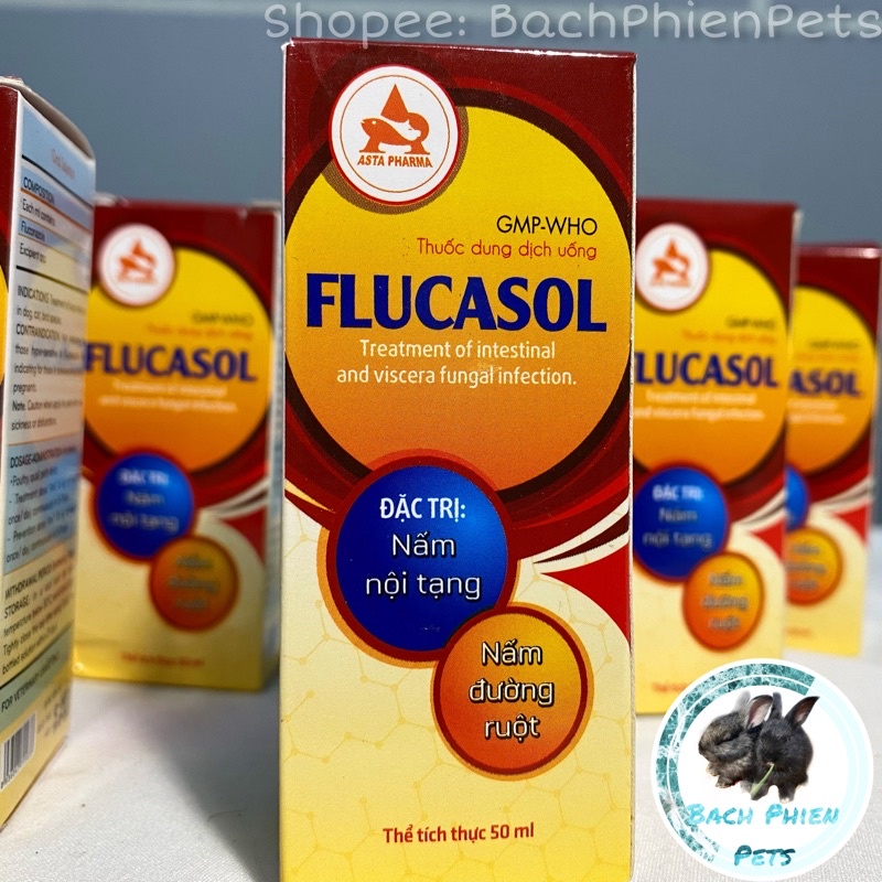 [Mã PET50 giảm 10% - tối đa 50K đơn 250K] Flucasol 50ml Đ𝐚̣̆𝐜 𝐓𝐫𝐢̣ Nấm Thỏ, Bọ, Chó, Mèo,.... [ CAM KẾT KHỎI 100%]